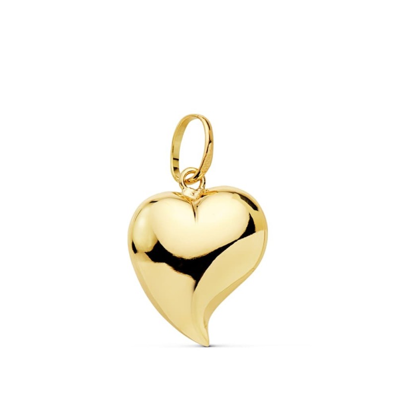 Colgante Oro Amarillo Corazon Liso 15X14 Mm oro 18k