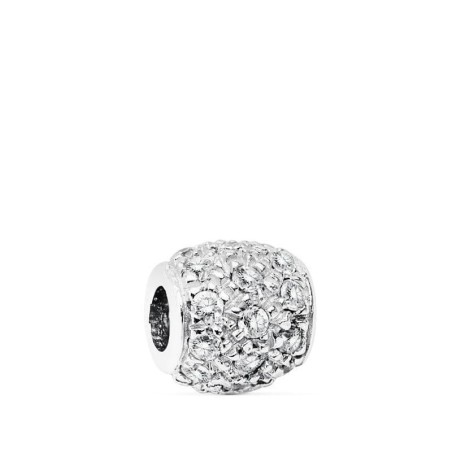 Colgante Bola Oro Blanco 8X8 Mm oro 18k