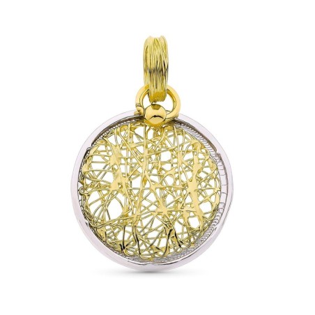 Colgante Oro Bicolor 20 Mm oro 18k