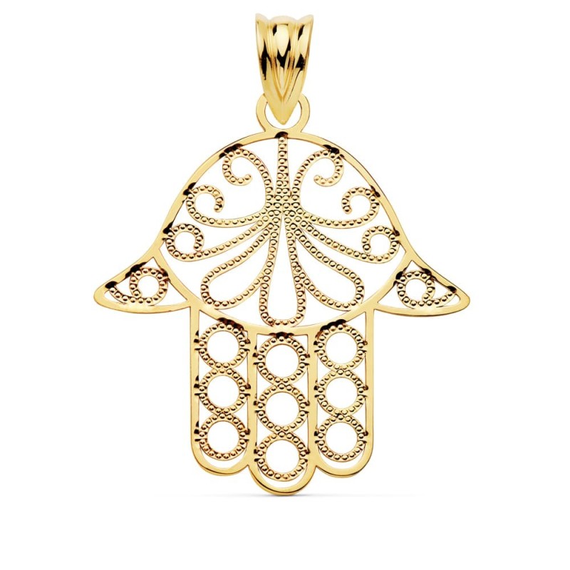 Colgante Mano De Fatima Oro Amarillo 24X19 Mm oro 18k