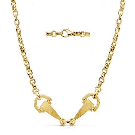 Collar Estribos Oro Amarillo 48 Cm oro 18k