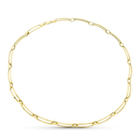 Gargantilla Oro Amarillo Eslabon Alargado oro 18k