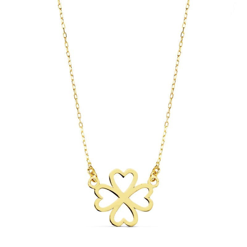 Collar Oro Amarillo Corazones 12 Mm 45Cm oro 18k