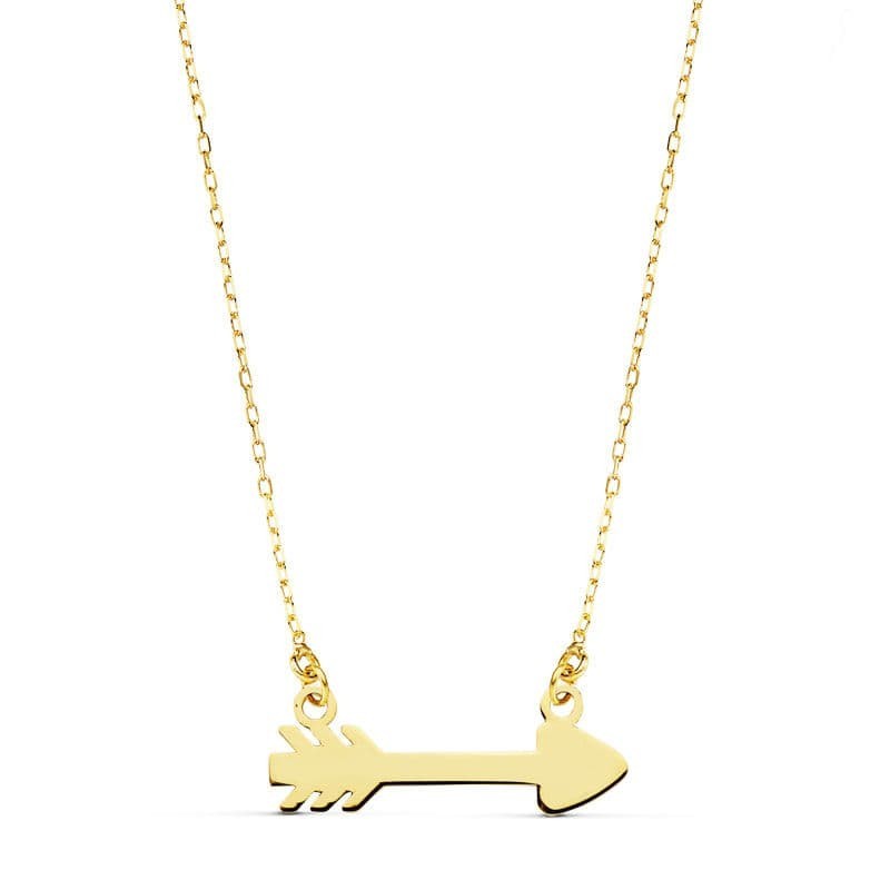 Collar Oro Amarillo Flecha Cupido 20X6 Mm45Cm oro 18k