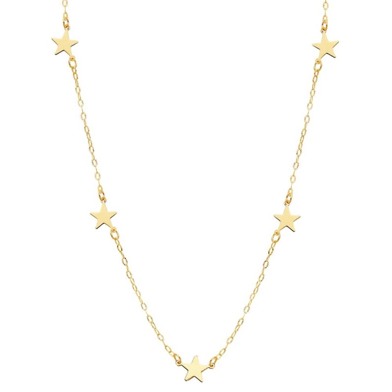 Gargantilla Estrellas Oro Amarillo 42Cm oro 18k