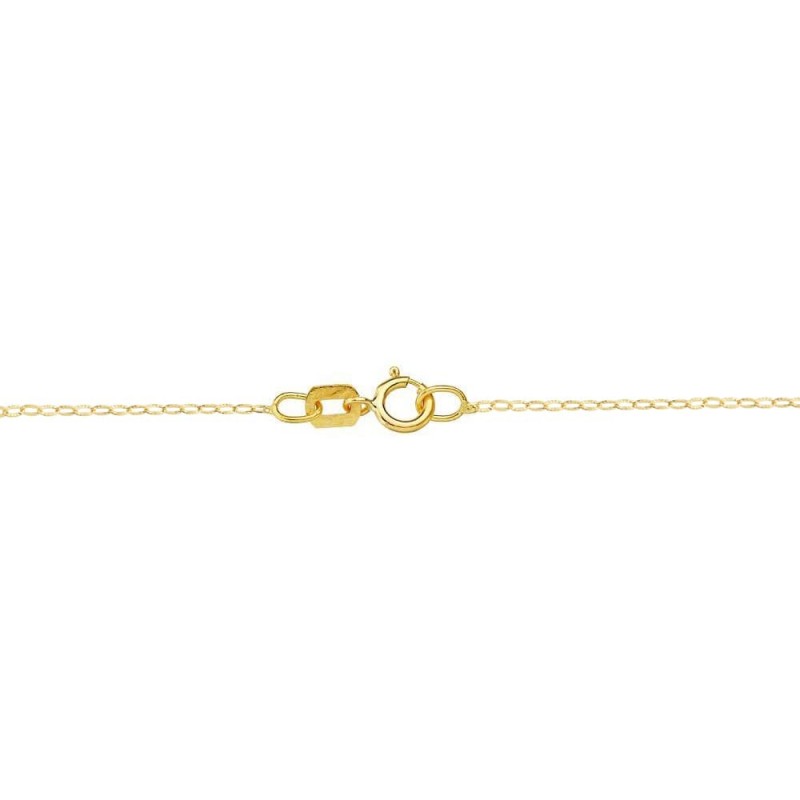 Gargantilla Oro Amarillo Piedras 5 Mm Cadena Forzada 45Cm oro 18k