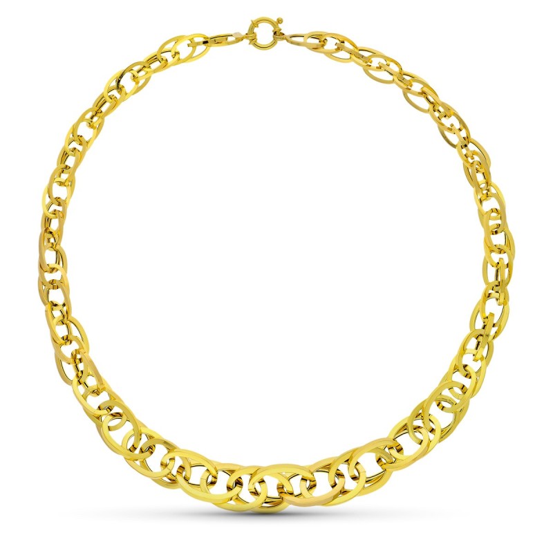 Gargantilla Oro Amarillo Eslabones 45Cm oro 18k