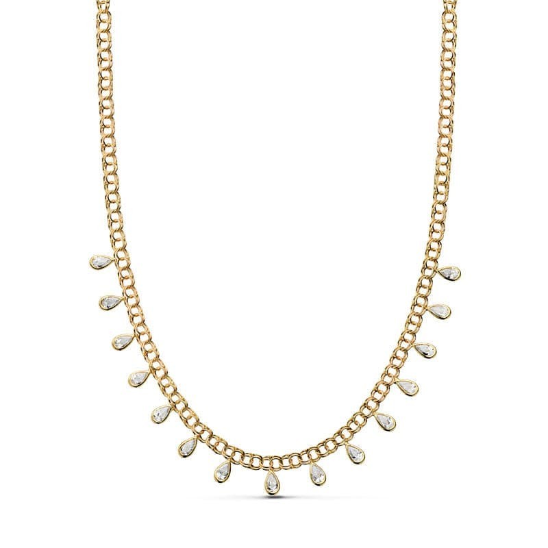 Collar Oro Amarillo Lagrimas 42Cm oro 18k