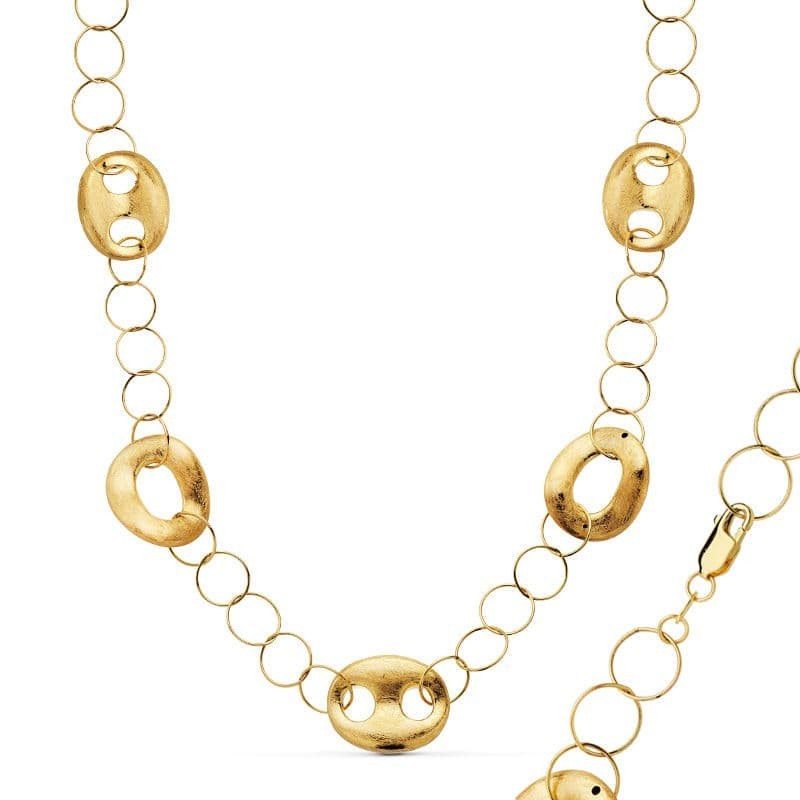 Collar Oro Amarillo Nudo Barco 46 Cm oro 18k