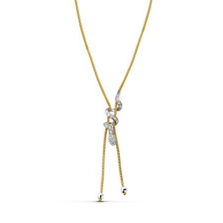 Gargantilla Oro Bicolor Serpiente 45Cm oro 18k