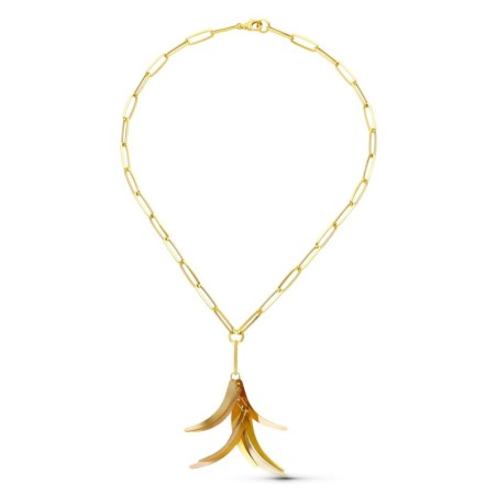Gargantilla Oro Tricolor Cuernos oro 18k