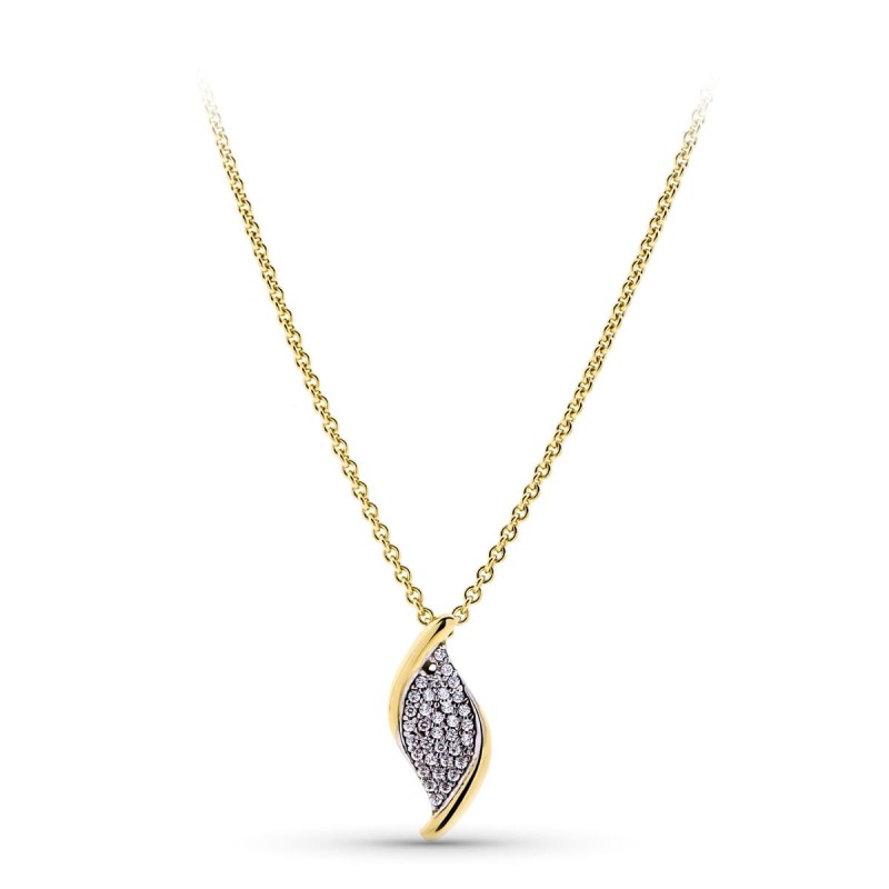 Gargantilla Oro Bicolor Circonitas oro 18k