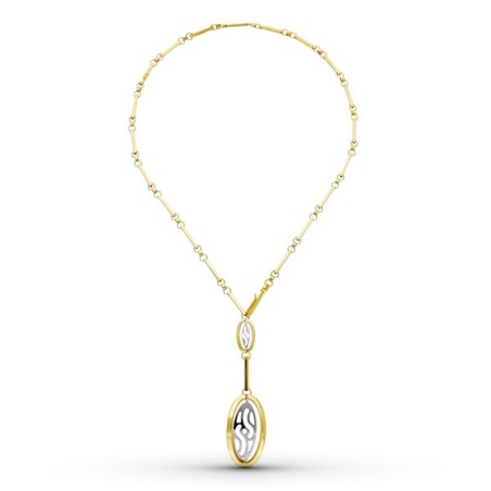 Gargantilla Oro Bicolor 45Cm oro 18k