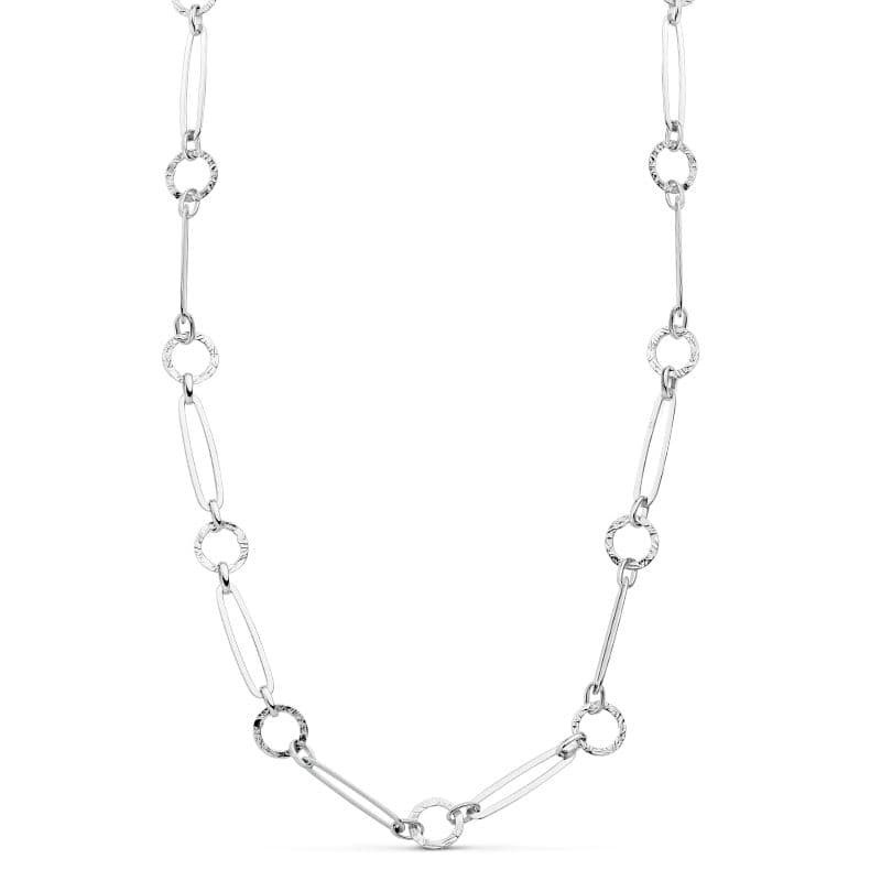 Gargantilla Collar Oro Blanco 45Cm oro 18k