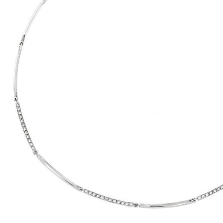 Gargantilla Oro Blanco 43 Cm oro 18k