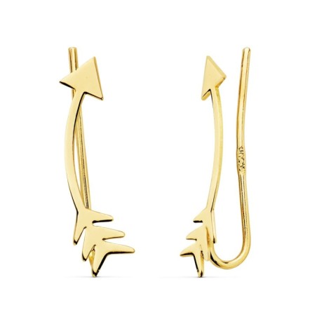 Pendientes Oro Amarillo Trepadores Flecha 18X4 Mm oro 18k
