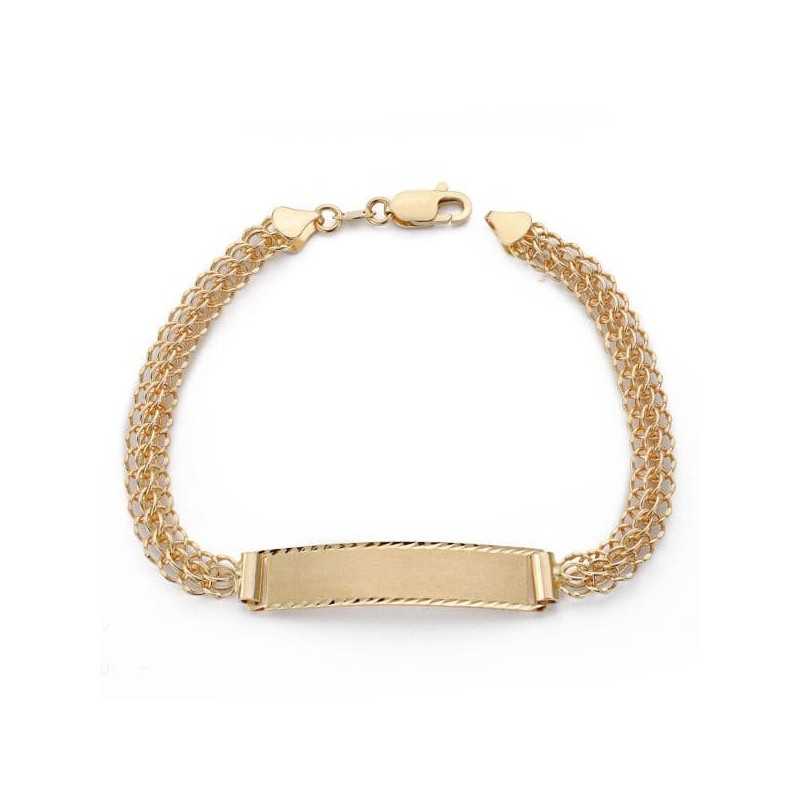 Esclava Caraqueña Princesa Oro Amarillo 19Cm oro 18k