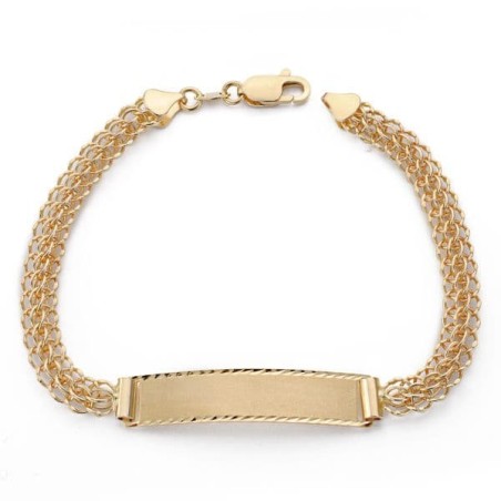Esclava Caraqueña Princesa Oro Amarillo 19Cm oro 18k