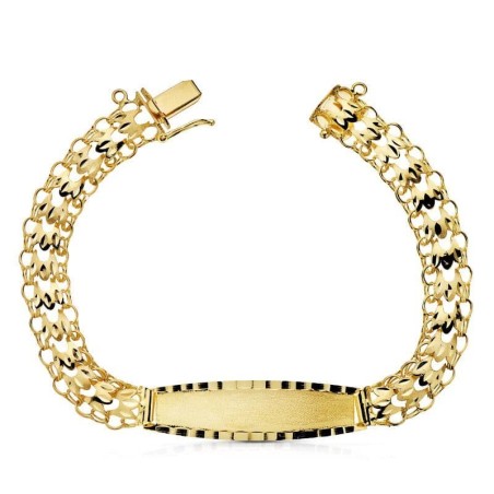 Pulsera Esclava Oro Amarillo Princesa 9 Mm 21Cm oro 18k