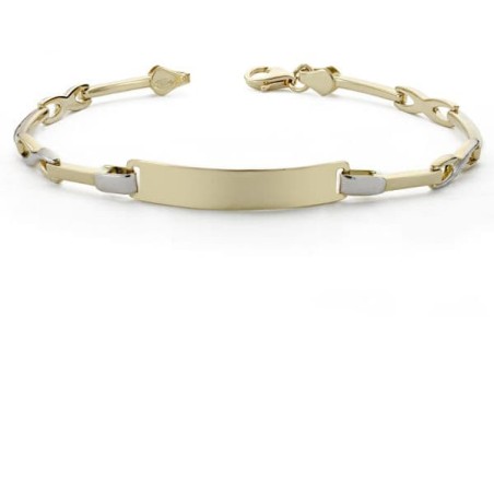 Esclava Señora Bicolor 18Cm oro 18k