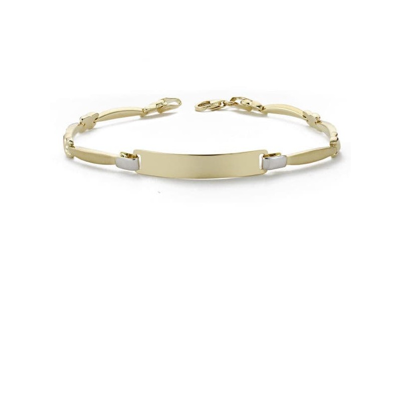 Esclava Señora Bicolor 18Cm oro 18k