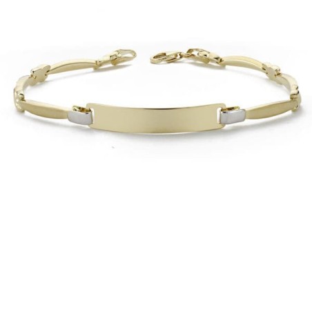 Esclava Señora Bicolor 18Cm oro 18k