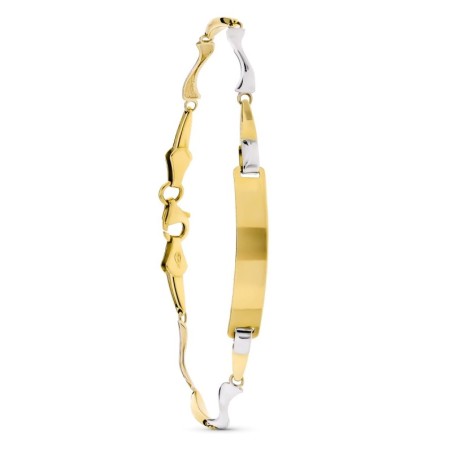 Esclava Oro Bicolor 18.5 Cm oro 18k