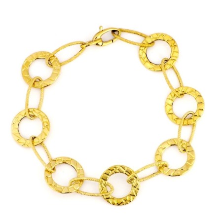 Pulsera Oro Amarillo Eslabones oro 18k