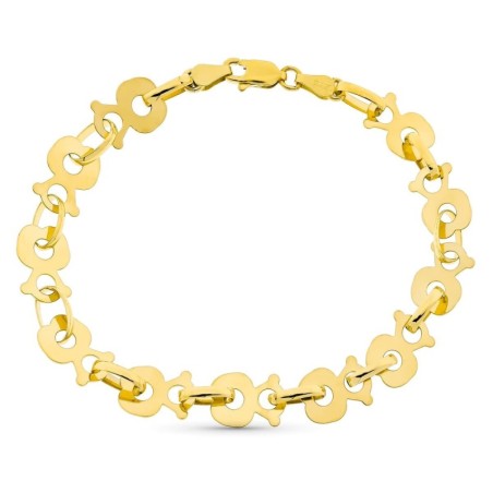 Pulsera Oro Amarillo Oso Longitud 20Cm oro 18k