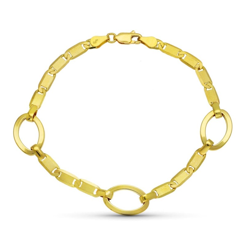 Pulsera Oro Amarillo Eslabones oro 18k