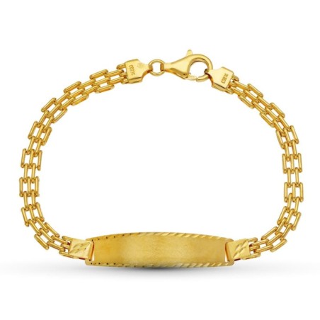 Pulsera Esclava Oro Amarillo Panter 19Cm oro 18k
