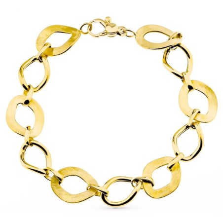 Pulsera Oro Amarillo Eslabones oro 18k