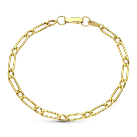Pulsera Oro Amarillo Uno Por Uno Hueca oro 18k