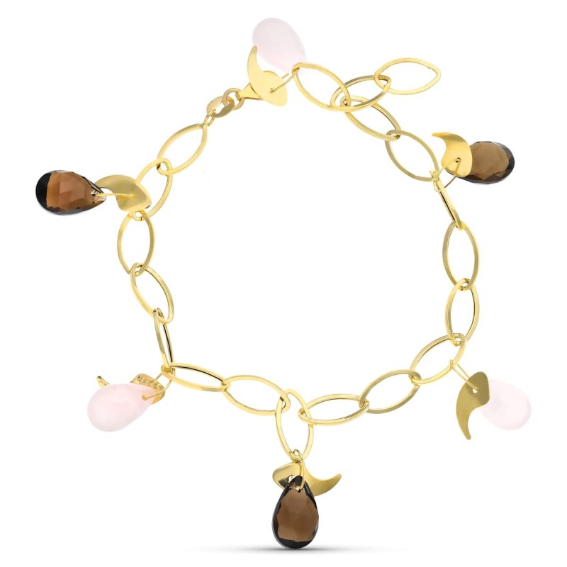 Pulsera Oro Amarillo Piedras Color oro 18k