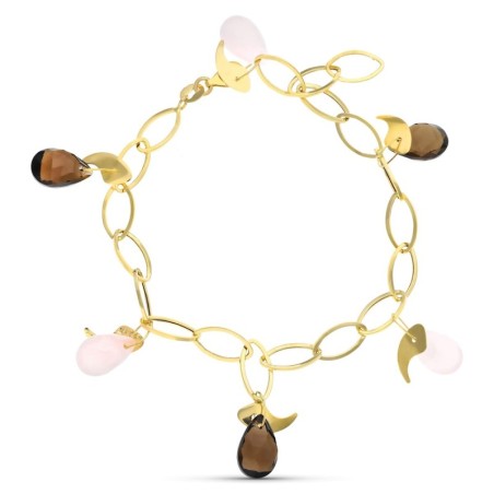 Pulsera Oro Amarillo Piedras Color oro 18k