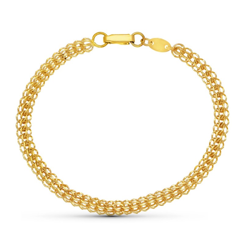 Pulsera Oro Amarillo Caraqueña oro 18k