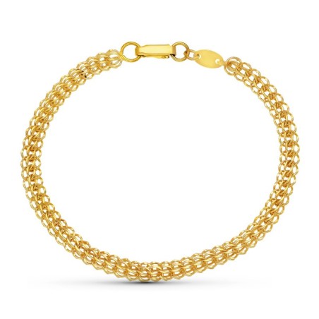 Pulsera Oro Amarillo Caraqueña oro 18k