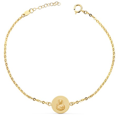 Pulsera Oro Amarillo Escapulario Oro Amarillo 12 Mm. Largo: 18 2 Cm oro 18k