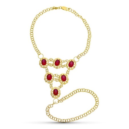 Pulsera Oro Amarillo India Cubanas oro 18k