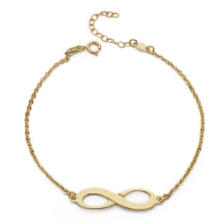 Pulsera Oro Amarillo Infinity 19.5 Cm oro 18k