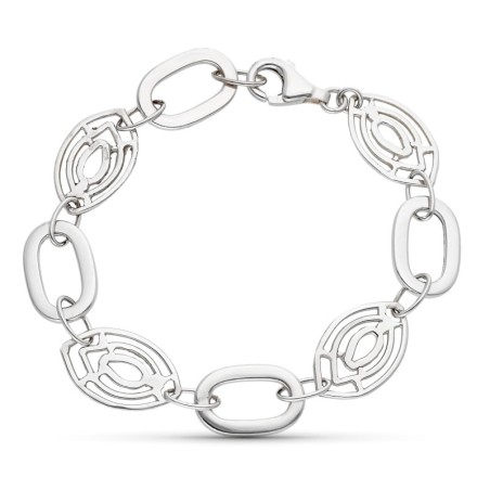 Pulsera Oro Blanco 18Cm oro 18k