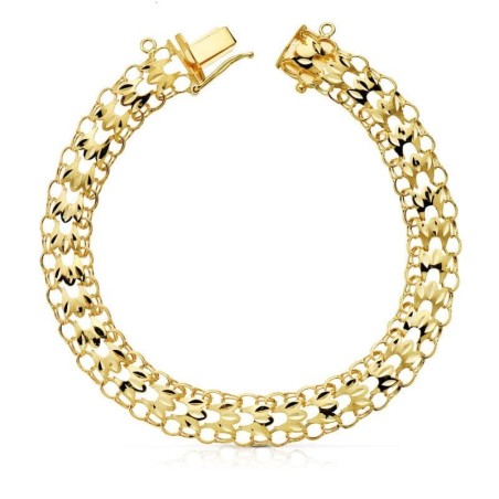 Pulsera Oro Amarillo Princesa 9 Mm 20.5 Cm oro 18k