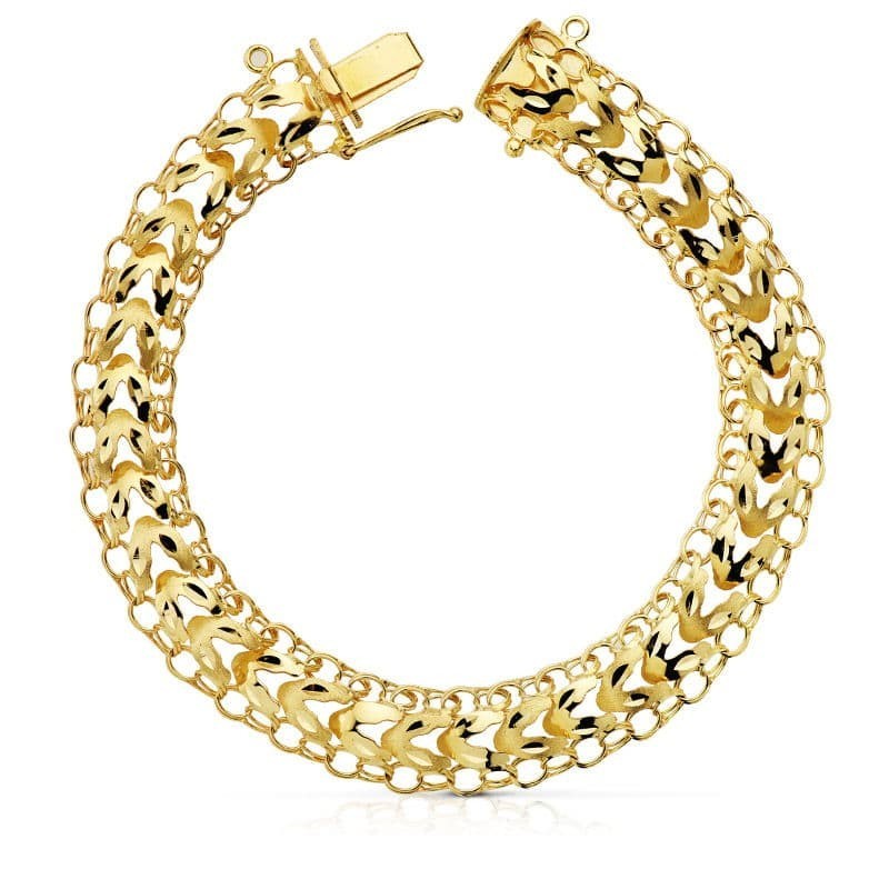 Pulsera Oro Amarillo Princesa 10 Mm 21Cm oro 18k