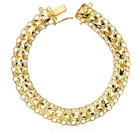 Pulsera Oro Amarillo Princesa 10 Mm 21Cm oro 18k