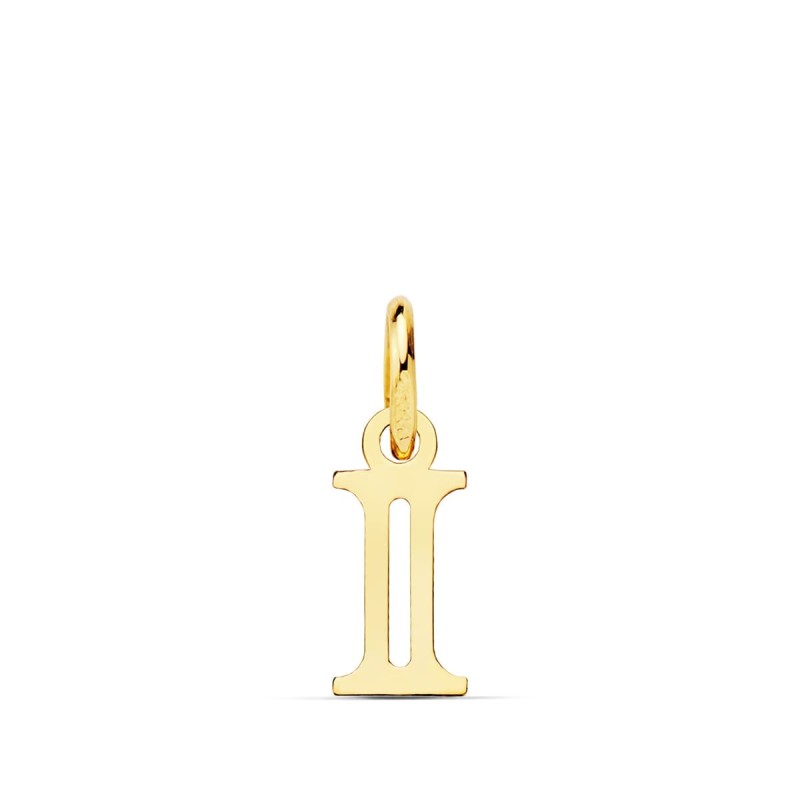 Colgante Oro Amarillo Letra " I " . 11X5 Mm oro 18k