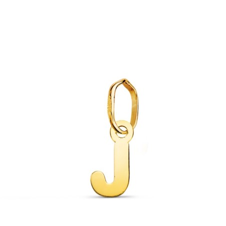 Colgante Oro Amarillo Letra " J " Brillo. 8 X 3.8 Mm oro 18k