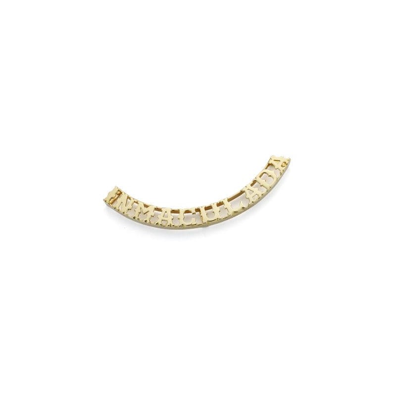 Colgante Nombre Personalizado Oro Amarillo 10 Letras oro 18k