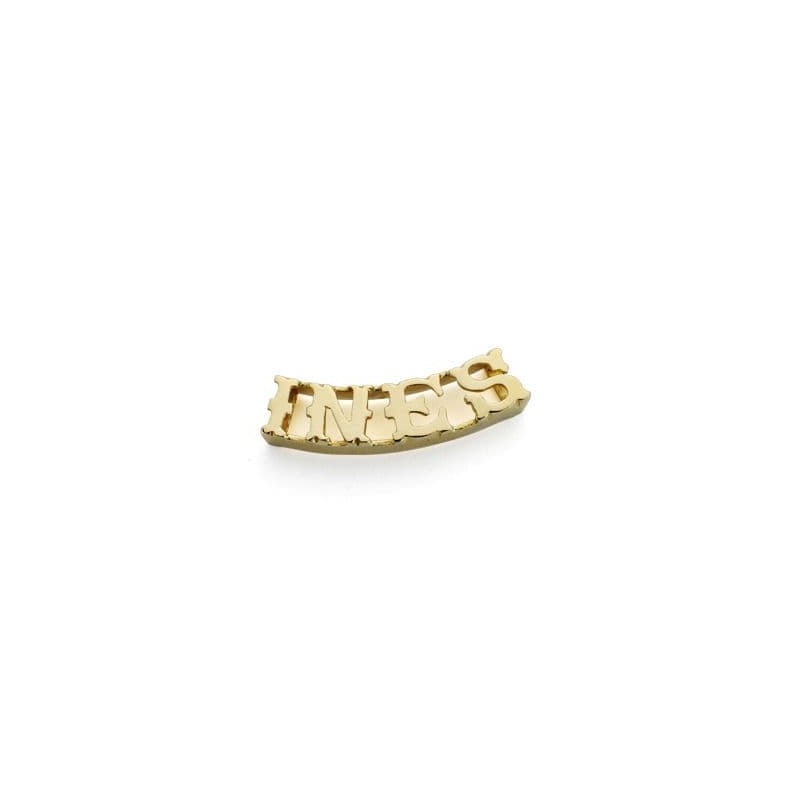 Colgante Nombre Personalizado Oro Amarillo 4 Letras. oro 18k