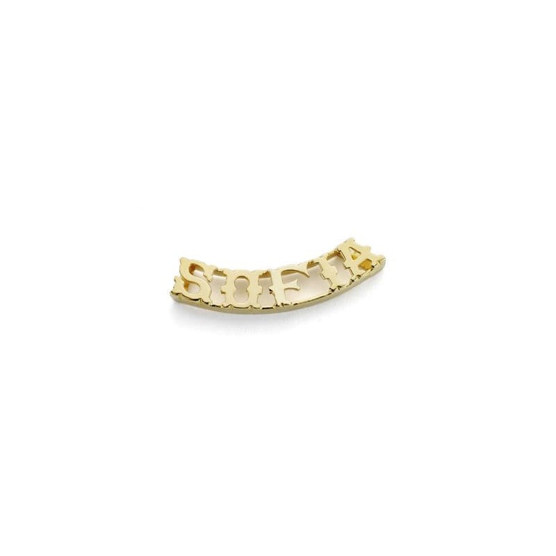 Colgante Nombre Personalizado Oro Amarillo 5 Letras oro 18k