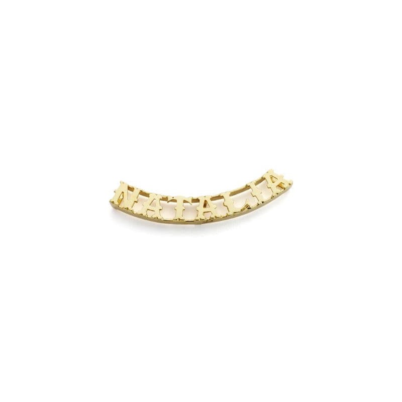 Colgante Nombre Personalizado Oro Amarillo 7 Letras. oro 18k